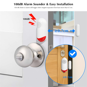 EMylo Portable Home Security Alarm System with ABS Magnetic Door <strong>Sensors</strong> Tuya Smart App for House Door <strong>Detection</strong> Personal <strong>Use</strong>