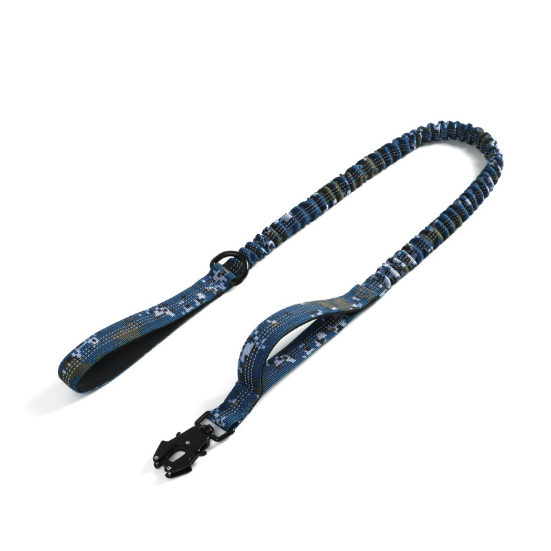 Laisse bleue camouflage 115-140CM/2.5CM