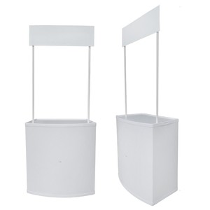 贸易展览会热卖展示柜台轻质定制面料促销抽样台 - Product Image 1