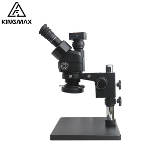 Microscopio Trinocular Digital KINGMAX 6X a 60X, Puerto USB, cámara electrónica, microscopio negro, pieza OEM 1:10, 100mm, 6-60X - Product Image 2