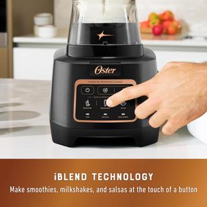 Oster Extreme Mix Blender, 10 noktalı bıçaklı 1500 Watt yüksek hızlı Blender, 64 oz. Otomatik programlı mutfak Blender