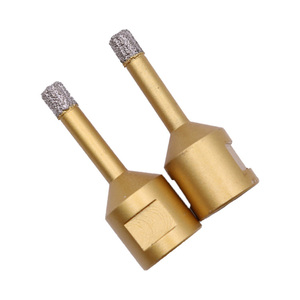 Broca de núcleo de diamante soldado M14 con vástago recto para perforación en seco y húmedo de baldosas de piedra, granito y cerámica - Product Image 5