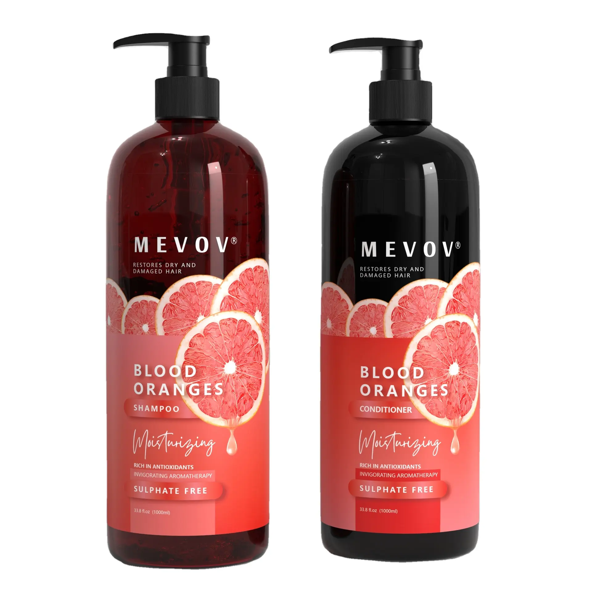 Private Label idratante manutenzione Shampoo e balsamo per arance nel sangue morbido e liscio