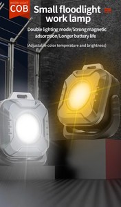<strong>LED</strong> Rechargeable Work Light Portable COB Magnetic Lights with 5 Modes 180&deg;Rotatable IPX4 Waterproof Worklight Lighting - Product Image 6