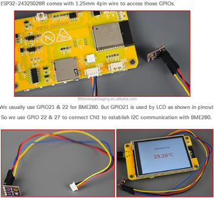 2,8 "ESP32 Smart Touch LCD-Modul ILI9341 Display mit WiFi Bluetooth für Arduino GUI-Projekte und eingebettete IoT-Geräte