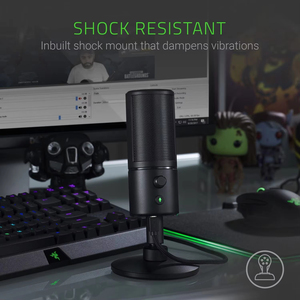 Orijinal Razer Seiren X profesyonel canlı Program kablolu stüdyo mikrofonu USB arayüzü dijital mikrofon oyun mikrofon