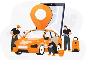 Car Wash on Demand App <strong>Design</strong> | Android/IOS Washing Service App <strong>Design</strong> Best Cleaning Services App <strong>Design</strong> | Android/IOS Services - Product Image 2