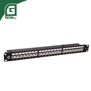 GETEKnet 19英寸1U UTP 6类配线架24端口加载，价格经济，适用于网络应用 - Product Image 4
