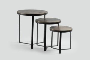 口音茶几现代家居家具设备农家乡村餐桌金属家具口音桌嵌套