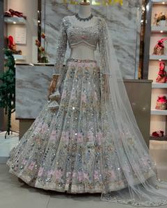 低価格で花嫁のための重い仕事デザイナーlehenga - Product Image 2