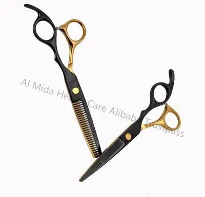 Hot al mida barbiere 17.5cm forbici da parrucchiere taglio a forbice diradamento forbice taglio di capelli strumento per parrucchiere