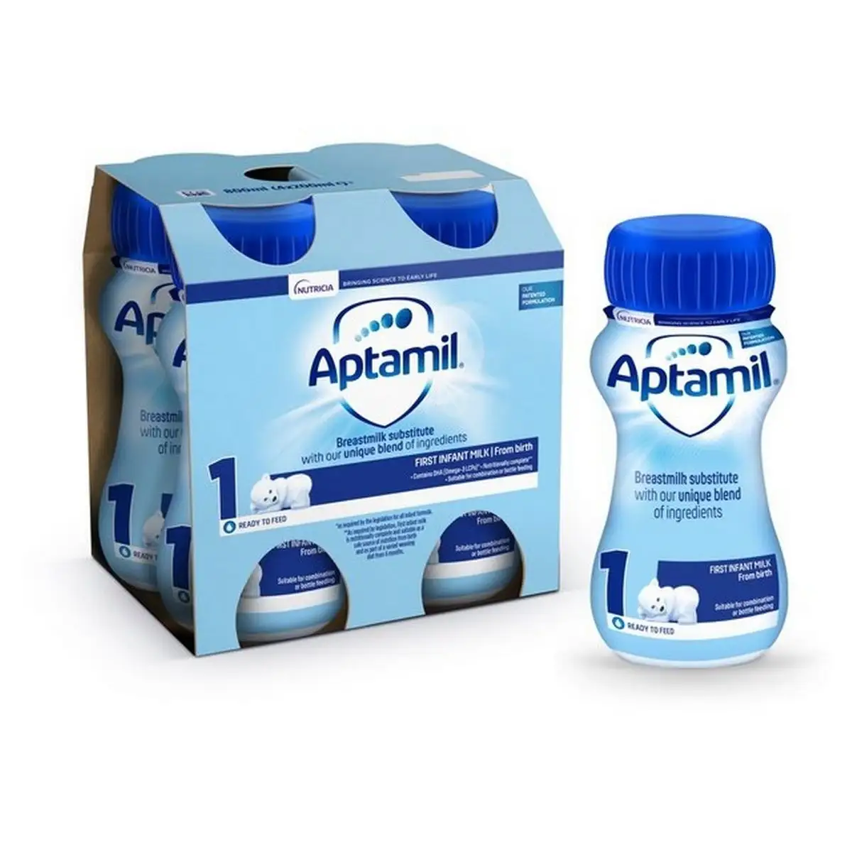 Aptamil Gold 1 Fórmula infantil en polvo con prebióticos (hasta 6 meses) Etapa 1-400g Lata/Aptamil 1 Primera fórmula de leche en polvo para bebés