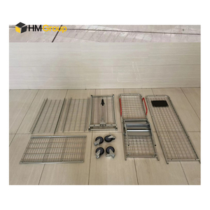 Customized <strong>3</strong> Side Metal Steel Order Multi-layer Warehouse Order Picking <strong>Trolleys</strong> with Steps - Product Image 3