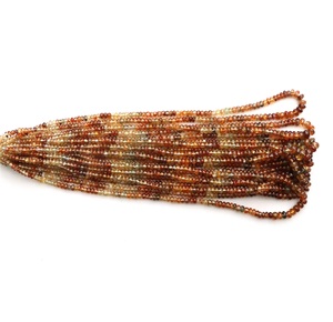 Wholesale Multi-color Faceted Rondelle <strong>Beads</strong> <strong>Excellent</strong> 4mm Brown Jade and Zircon Gemstone for Jewelry Making - Product Image 2