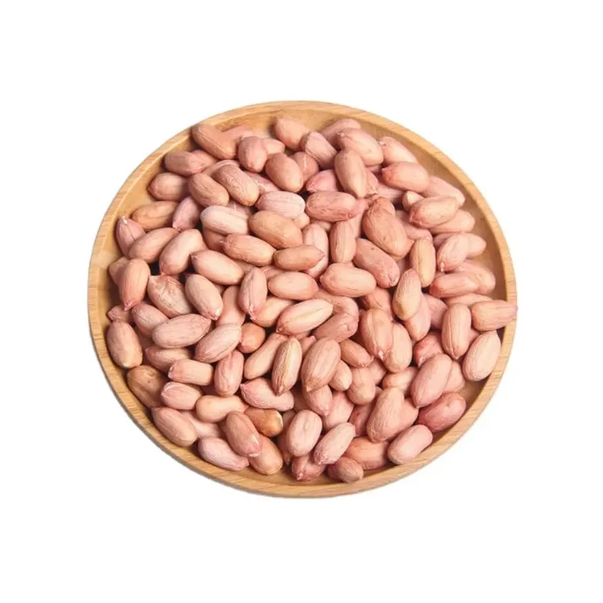 Newest Crop Delicious Fresh Light Pink Fatty Typical Taste Raw Dried Peanuts From Brazil