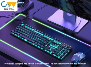 Real Mechanical Feel <strong>Keyboard</strong> and Mouse Set Wired E-sports Game Dedicated <strong>Keyboard</strong> and Mouse Wireless <strong>Computer</strong> Desktop - Product Image 4