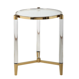 Lujo Venta caliente Diseño de lujo Mesa de centro de metal multifuncional Estilo único Muebles de sala de estar Mesa auxiliar de café redonda - Product Image 2