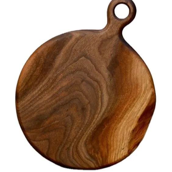 Деревянная разделочная доска деревянная разделочная доска Большая деревянная разделочная доска для кухонного блока грецкого ореха