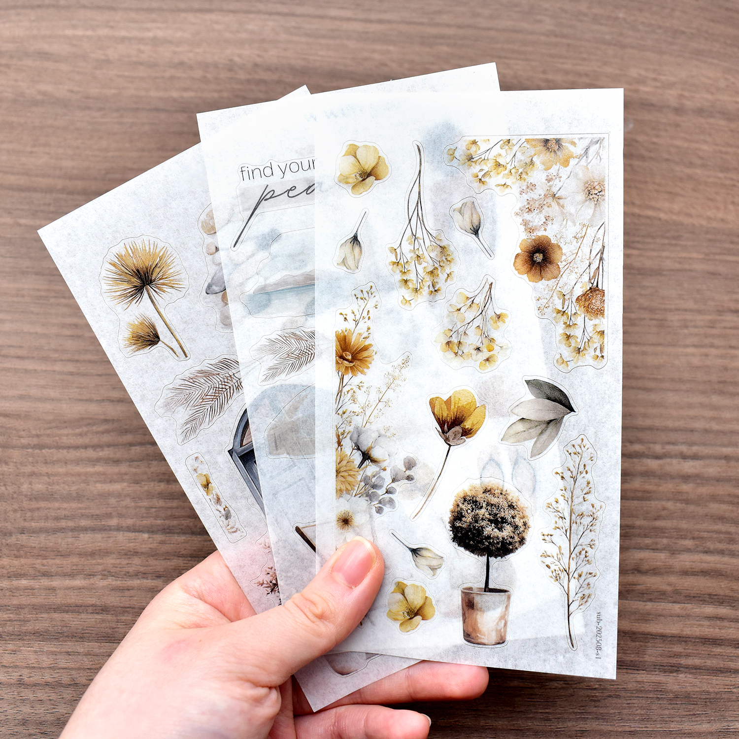 Autocollant Washi avec exemple en couleur