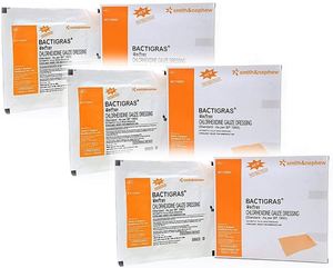 Thuốc mặc quần áo bán buôn Smith & nephew bactigras sát trùng gạc mặc quần áo có chứa 0.5% Chlorhexidine Acetate BP 10x10 - Product Image 5