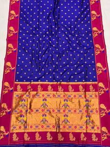 Paithani yumuşak ipek Saree toptan fiyat hindistan - Product Image 3