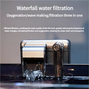 Wholesale <strong>Ocean</strong> Tabletop Ultra Clear Glass Saltwater Aquarium with <strong>Filter</strong> and Light - Product Image 3