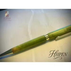 Luxury Sports <strong>Style</strong> Ballpoint Pen Handcrafted with Rare Coffee Burl Wood From Vietnam 0.7 mm <strong>Writing</strong> Width - Product Image 6
