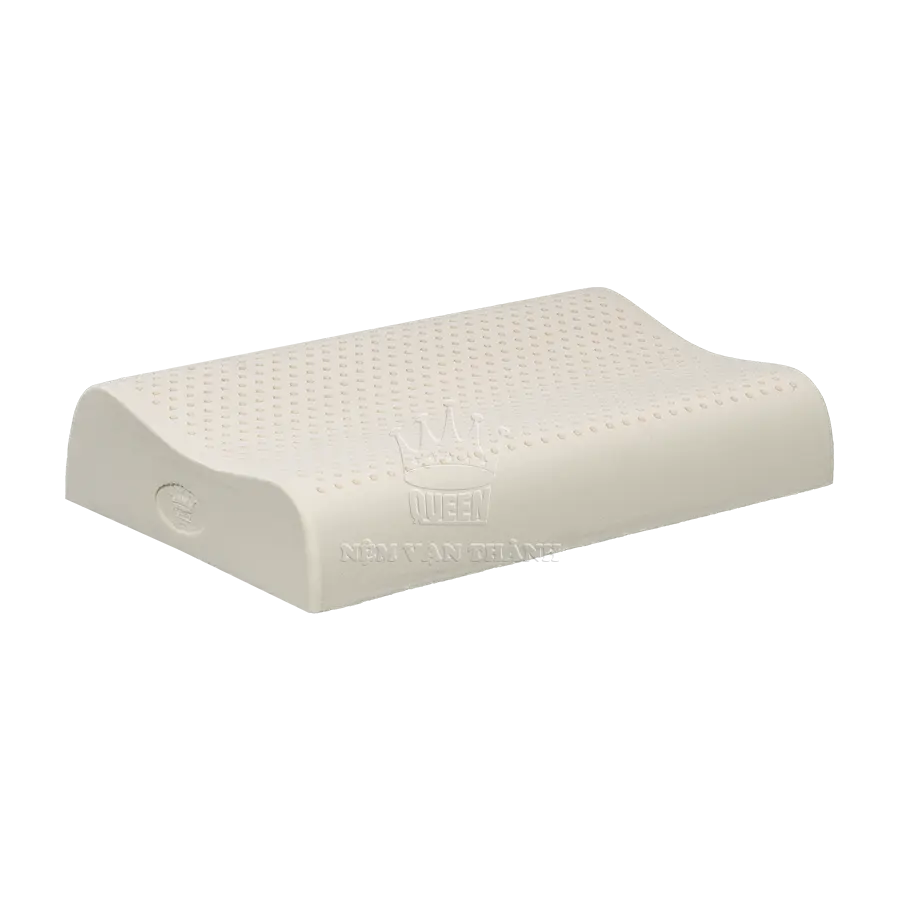 Polyester/pamuk lateks yastık-kore toksik olmayan % 100% doğal malzeme katlanmış sürdürülebilir pirinç beyaz renk yatak yastıklar
