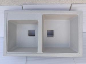豪华设计石英材料厨房水槽双碗直接厂家供应价格合理印度制造 - Product Image 5