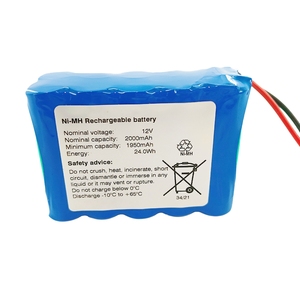Paquete de batería personalizado Ansmann 10S1P 2000mAh Paquete de batería NiMH 12V para sistema solar - Product Image 5