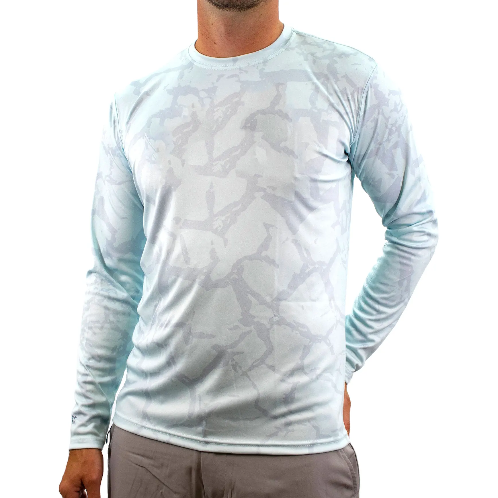 Einfarbige Fischerjacken Winterfischen-Bekleidung individuelle UV-Schutz Fischerhemden langärmeliges Hemd 2024