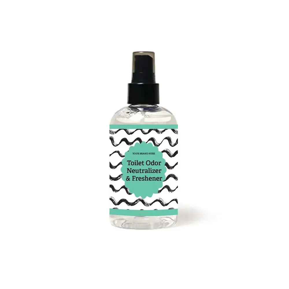 Spray de inodoro natural de etiqueta privada, neutralizador de olores de caca de eucalipto y ambientador de baño hecho en EE. UU. Directo del fabricante