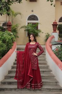 Indian Supplier Ready to Wear Premium Designer Readymade Sharara Salwar Kameez Collection for Sale Worldwide