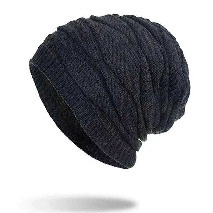 Chapéu de malha sólida Beanie Mulheres Chapéus de inverno para homens Gorros Homens Cap Chapéu Outono Quente Mens Inverno Cap