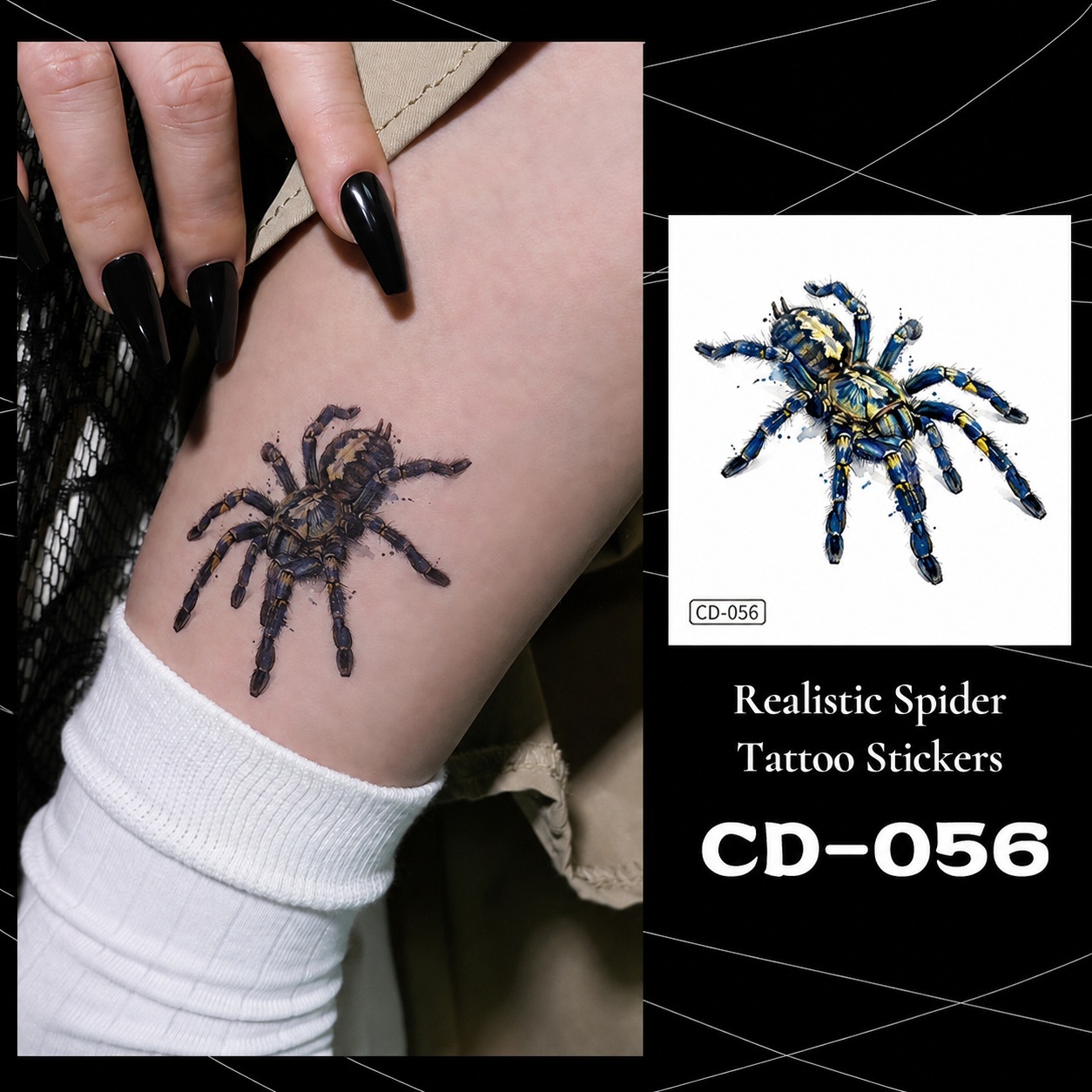 CD-056-Blue Yellow Tarantula