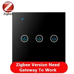 Zigbee Black 3Gang