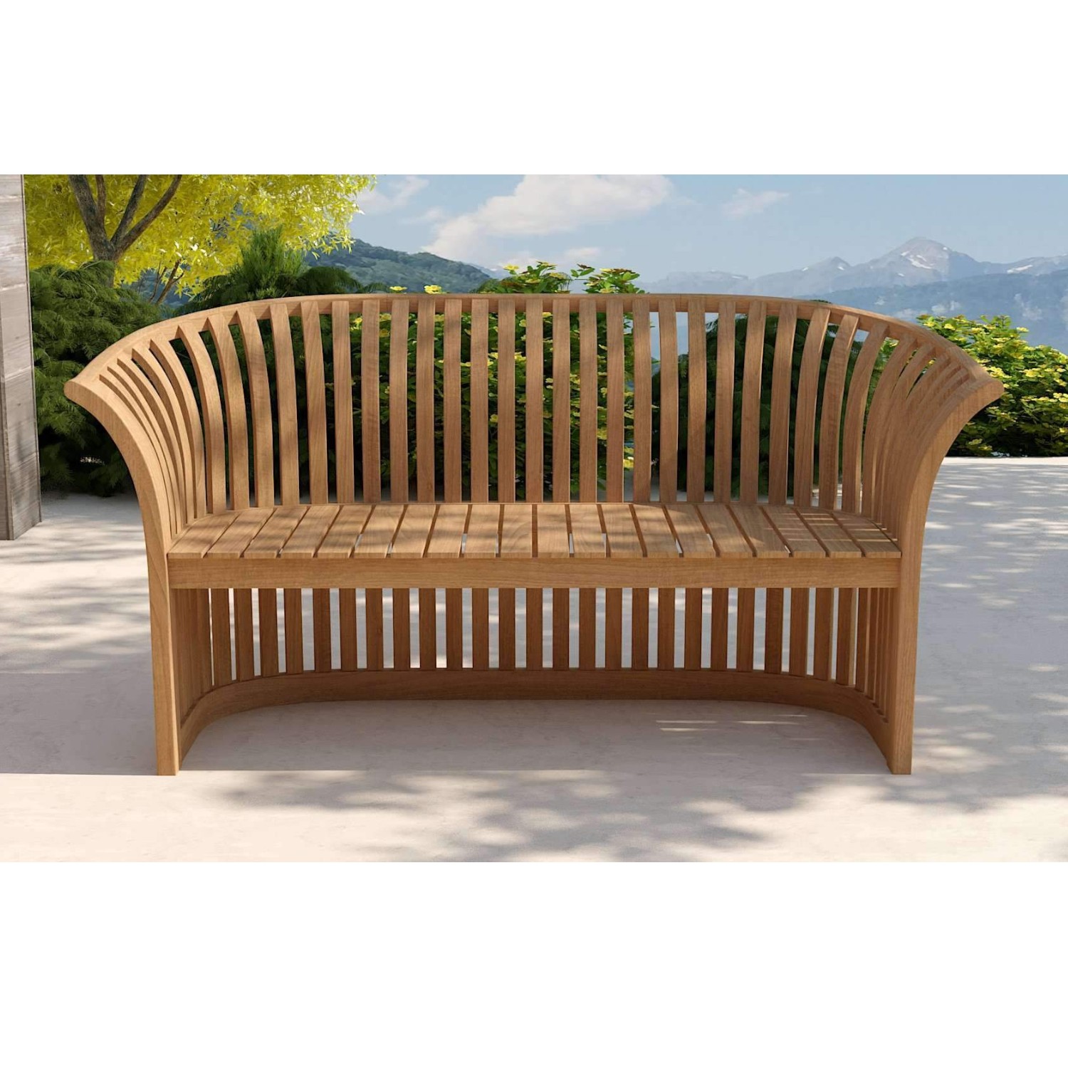 Fine Sanded Teak A 3 Seater Sofa 193x76x80 cm No Cushion