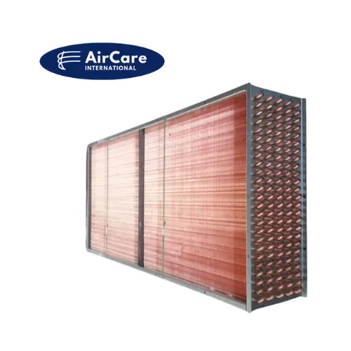 High Performance HVAC Cooling Coil with Copper / Aluminium / Blue / Gold Fin Optional with Heresite Coating