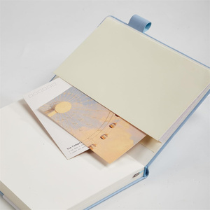 Chiusura elastica in pelle A5 griglia punteggiata quaderno con 192 pagine numerate 100 Deluxe GSM carta priva di acidi - Product Image 4