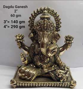 黄铜Ganesh雕像