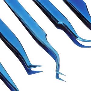 Kirpik sanatçıları ve yeni başlayanlar için gelişmiş Fiber İpucu cımbız hassas kirpik cımbız istikrarlı tutun için dokulu Fiber ipuçları ile - Product Image 4