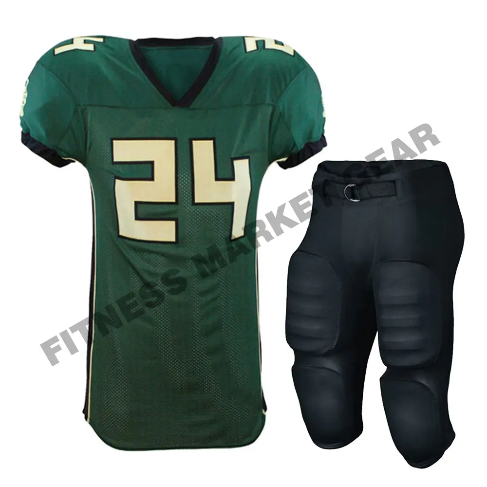 Großhandel Custom Football Wear Benutzer definierte American Football Uniformen NCAA Football Uniform Sublimation American