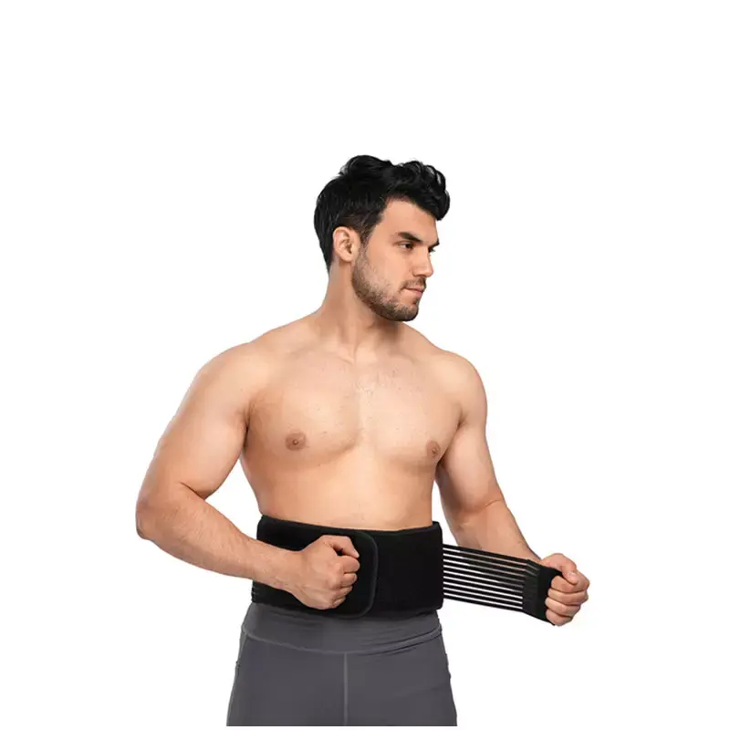 Neopren Free Size Strap für Taillen schutz und Body Shaper in Schwarz für Männer