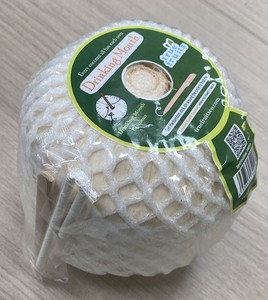 Best Seller giovane cocco del Vietnam facile da bere con paglia di bambù intero tipo polpa di frutta fresca vera
