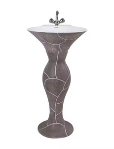 Ấn Độ Cung cấp dễ dàng để làm sạch Gốm bệ Sink - One Piece rửa lưu vực Mono khối Lavabo bồn rửa, Thiết bị vệ sinh phòng tắm sản phẩm - Product Image 6