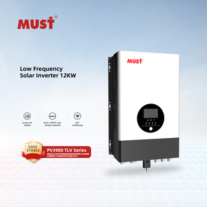 MUST-Nuevo inversor solar híbrido TLV, 8.2KW/10.2KW, en red, MPPT, entrada y salida PV dual, pantalla LCD de onda sinusoidal pura de 12KW