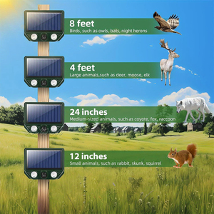 לוגו מותאם אישית repelline בעלי חיים חווה עם אור אדום הוביל אור לנהוג משם repeller בעלי חיים אולטרה סאונד - Product Image 5