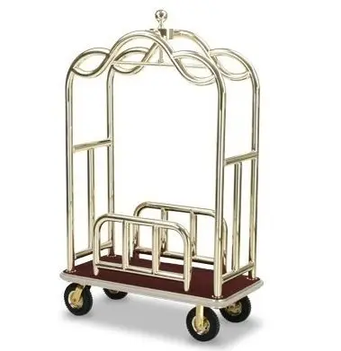 Dubai Luxury Mall & hotel utilizza carrelli per bagagli trolley stile gabbia per uccelli custom adjust lobby vintage Luxury hotel carrello per bagagli