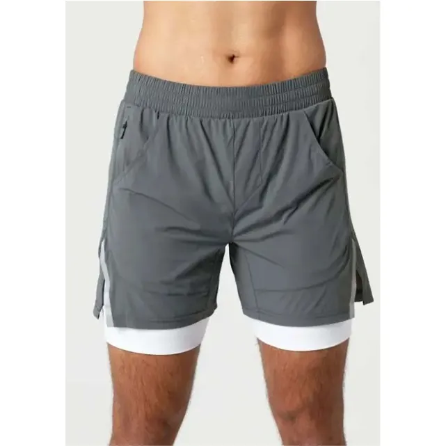 Prezzi all'ingrosso abbigliamento sportivo personalizzato con Logo stampato da uomo pantaloncini da ginnastica/traspirante per esterni Casual Fitness Gym Shorts logo personalizzato