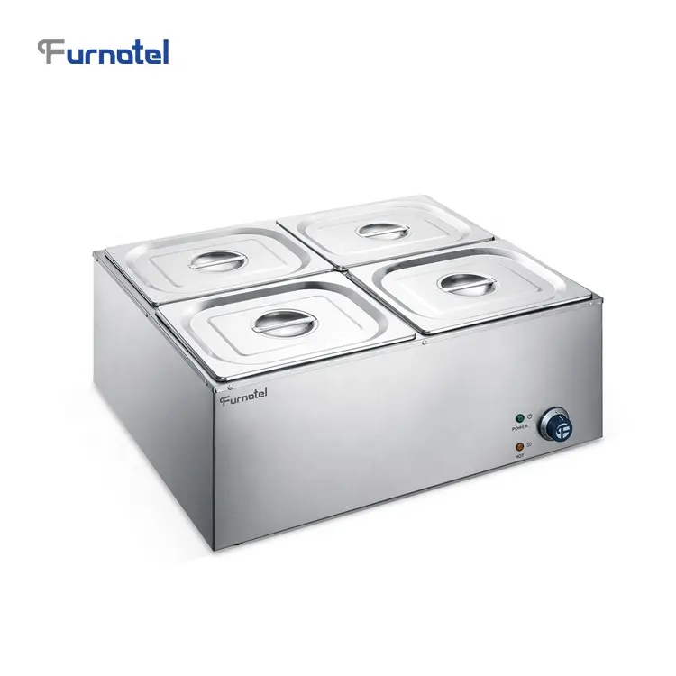 Calentador de alimentos eléctrico Bain Marie con control de temperatura para Buffet, baño de agua Bain Marie